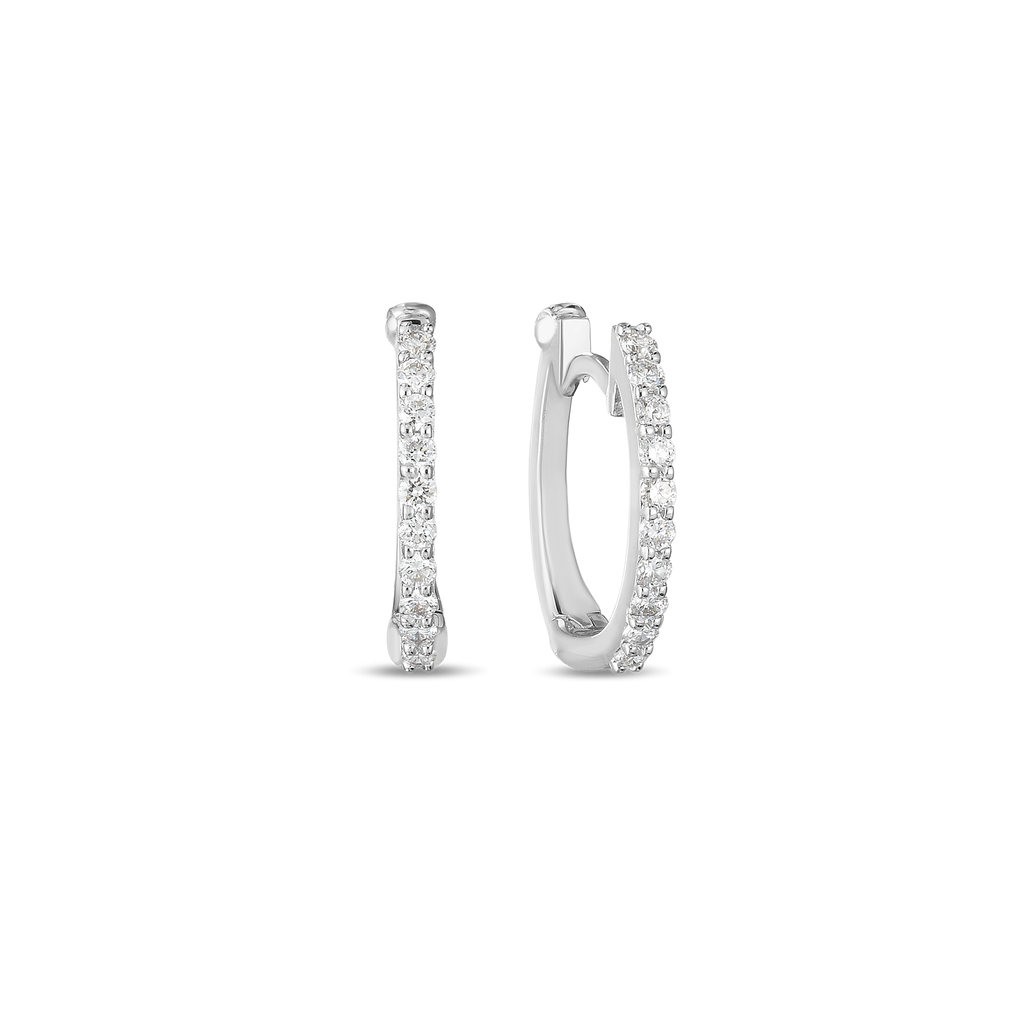 Roberto Coin Diamond Classic Diamond Hoop Earring 000466AWERX0