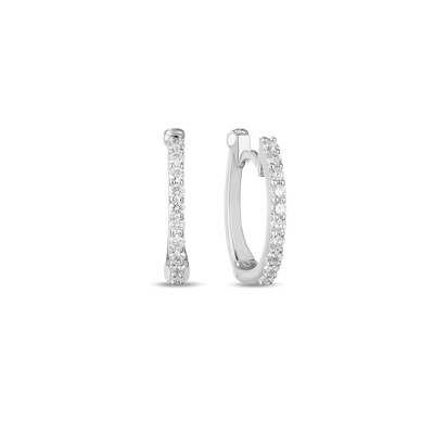 Roberto Coin Diamond Classic Diamond Hoop Earring 000466AWERX0