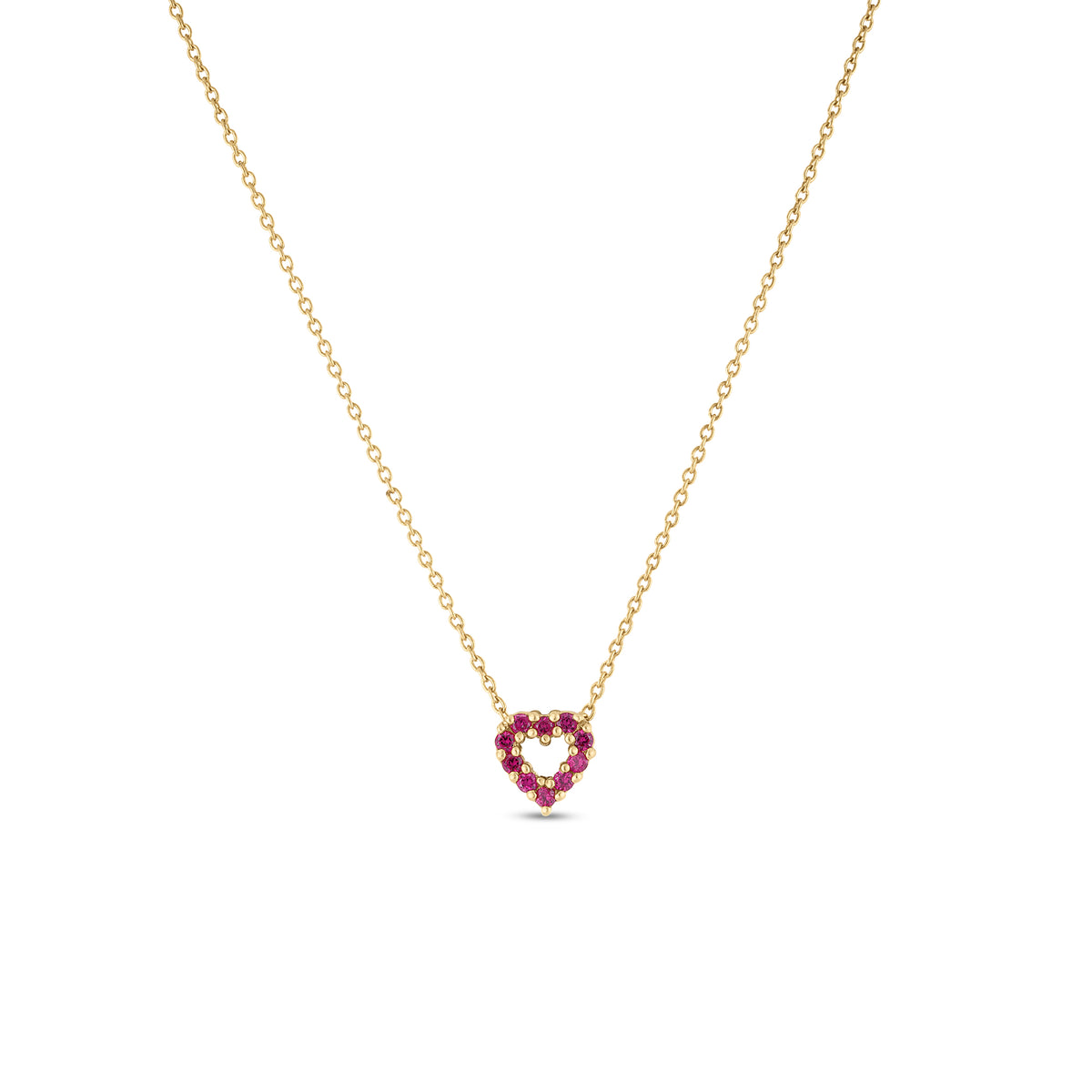 Roberto Coin Tiny Treasures Diamonds and Ruby Reversible Necklace 000634AYCHXR
