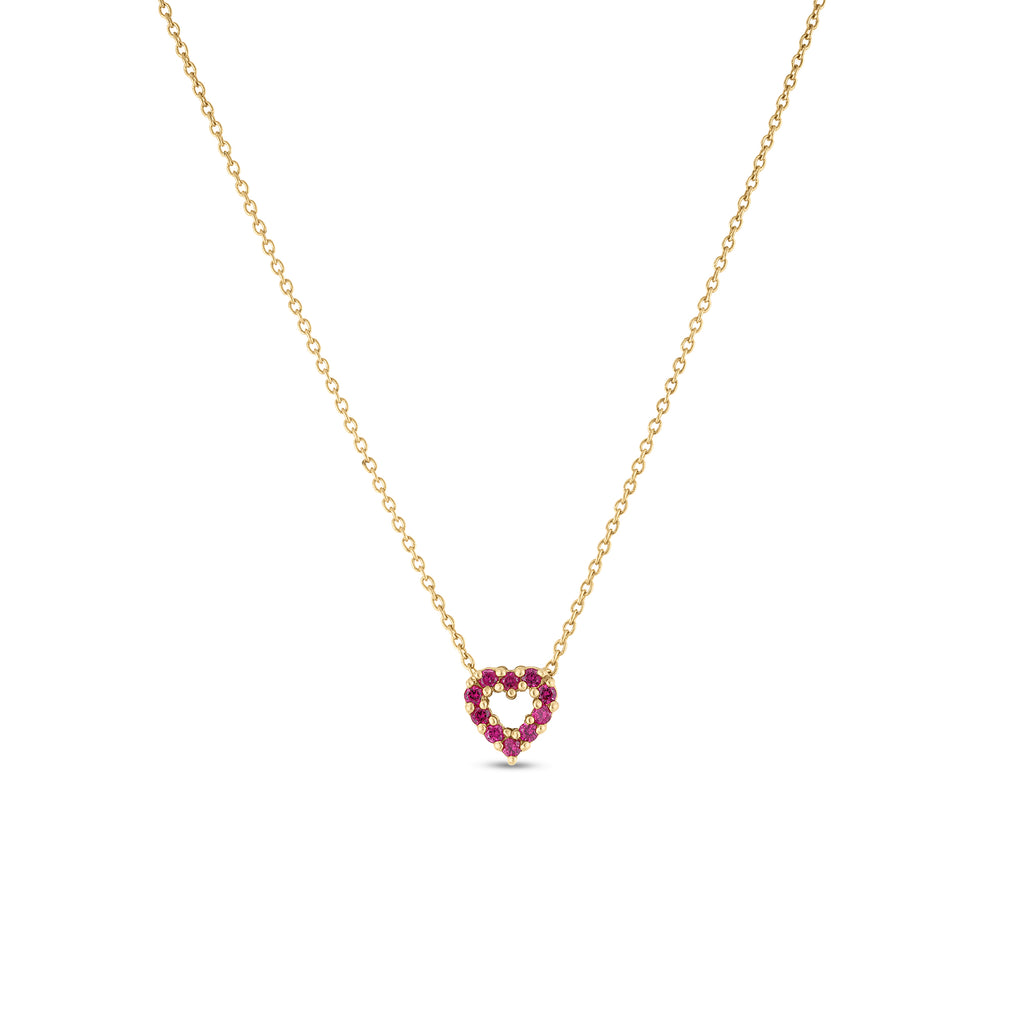Roberto Coin Tiny Treasures Diamonds and Ruby Reversible Necklace 000634AYCHXR
