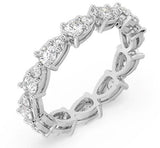 L'ORO Diamond Fancy Eternity Ring SGR1524-14KW-7