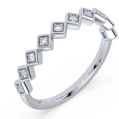 L'ORO Diamonds Ring SGR1552-14KW-6.5