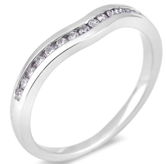 L'ORO Diamond Stackable Ring SGR690-14KW-6.5