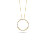 Roberto Coin Tiny Treasures Diamond Medium Circle Necklace 001259AYCHX0