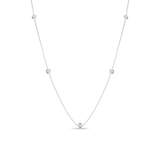 Roberto Coin Diamond Classic Five Station Diamond Necklace 001316AWCHD0