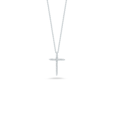 Roberto Coin Tiny Treasures Diamond Cross Necklace 001618AWCHX0