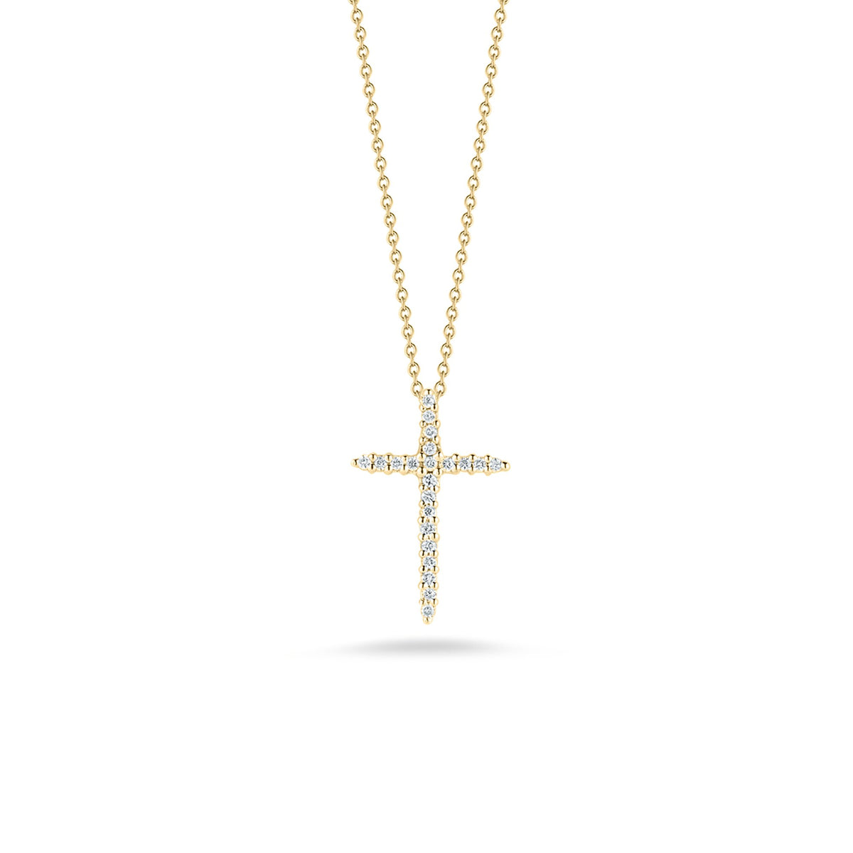 Roberto Coin Tiny Treasures Diamond Cross Necklace 001618AYCHX0