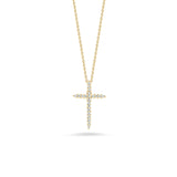 Roberto Coin Tiny Treasures Diamond Cross Necklace 001618AYCHX0