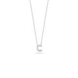 Roberto Coin Tiny Treasures Diamond Love Letter C Necklace 001634AWCHXC