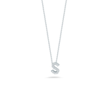 Roberto Coin Tiny Treasures Diamond Love Letter S Necklace 001634AWCHXS