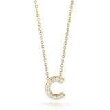 Roberto Coin Tiny Treasures Diamond Love Letter C Necklace 001634AYCHXC