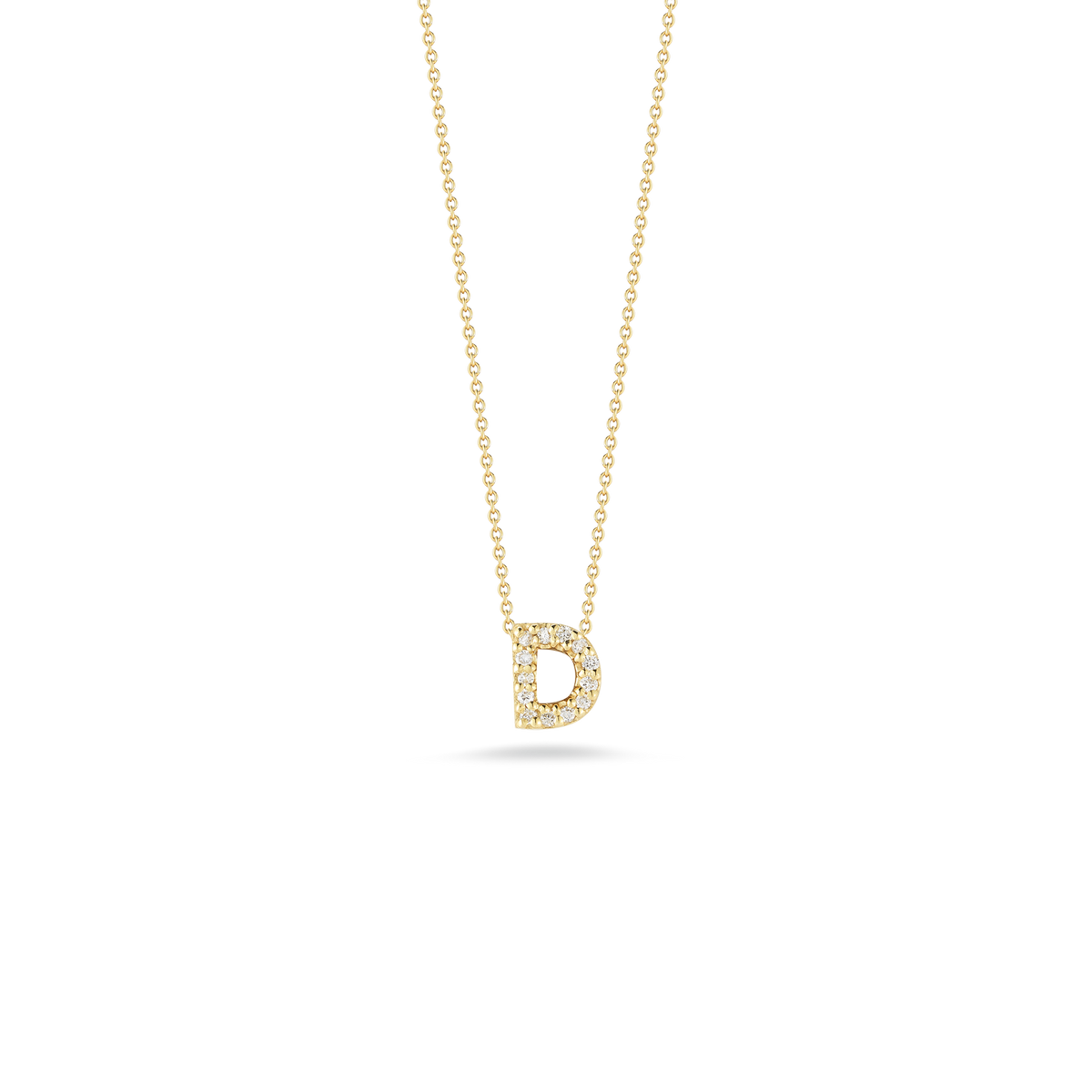 Roberto Coin Tiny Treasures Diamond Love Letter D Necklace 001634AYCHXD