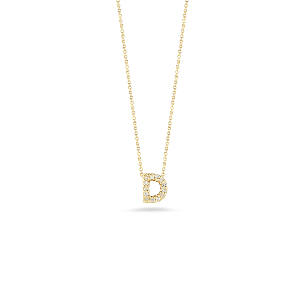 Roberto Coin Tiny Treasures Diamond Love Letter D Necklace 001634AYCHXD