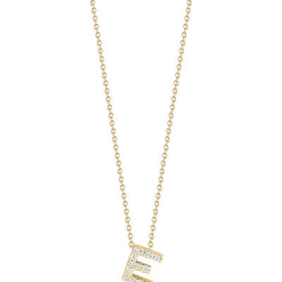 Roberto Coin Tiny Treasures Diamonds Love Letter E Necklace 001634AYCHXE