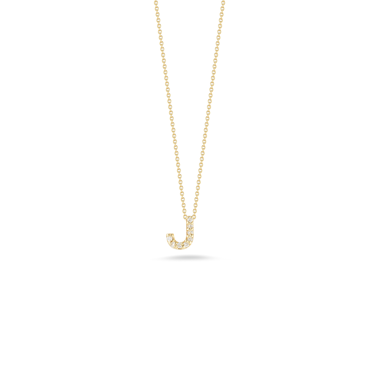 Roberto Coin Tiny Treasures Diamond Love Letter J Necklace 001634AYCHXJ