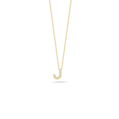Roberto Coin Tiny Treasures Diamond Love Letter J Necklace 001634AYCHXJ