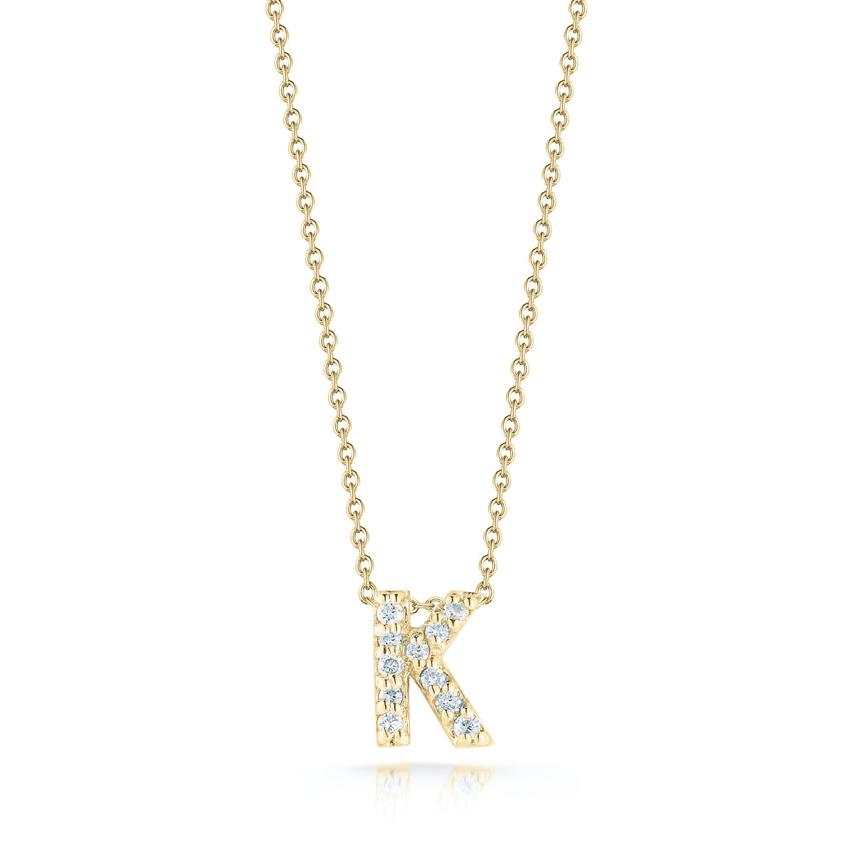 Roberto Coin Tiny Treasures Diamond Love Letter K Necklace 001634AYCHXK