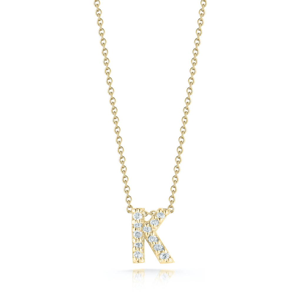 Roberto Coin Tiny Treasures Diamond Love Letter K Necklace 001634AYCHXK