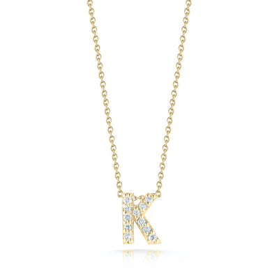 Roberto Coin Tiny Treasures Diamond Love Letter K Necklace 001634AYCHXK