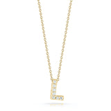 Roberto Coin Tiny Treasures Diamond Love Letter L Necklace 001634AYCHXL