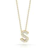Roberto Coin Tiny Treasures Diamond Love Letter S Necklace 001634AYCHXS