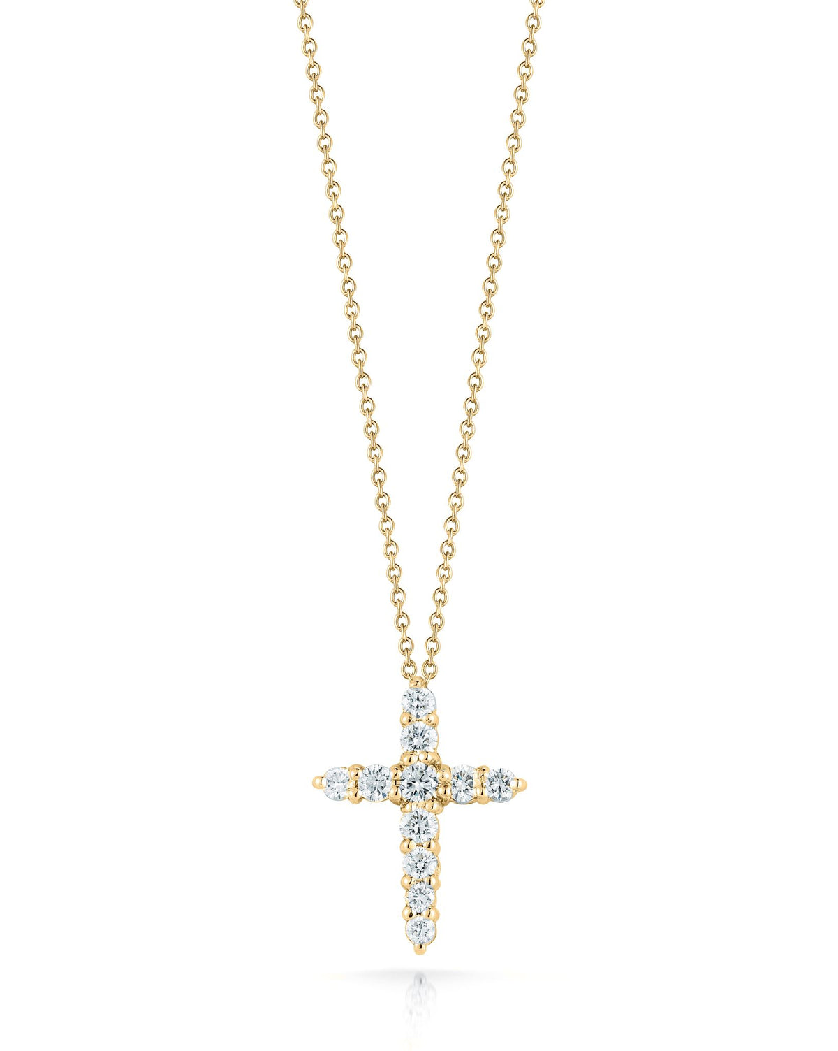 Roberto Coin Tiny Treasures Diamond Cross Necklace 001857AYCHX0