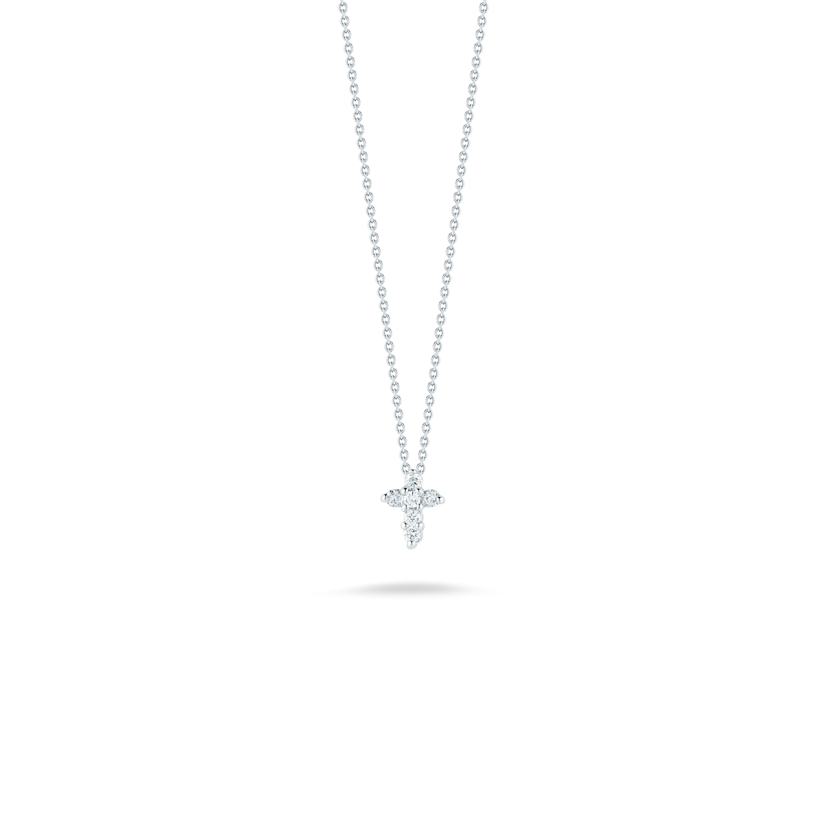 Roberto Coin Tiny Treasures Diamond Baby Cross Necklace 001883AWCHX0