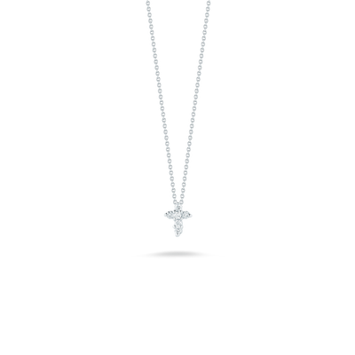 Roberto Coin Tiny Treasures Diamond Baby Cross Necklace 001883AWCHX0