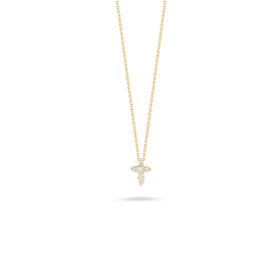 Roberto Coin Tiny Treasures Diamond Baby Cross Necklace 001883AYCHX0