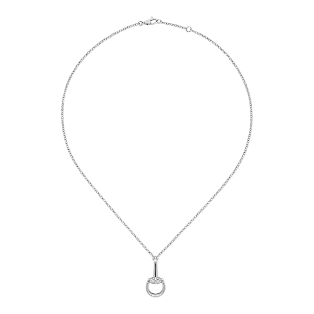 Gucci Horsebit Diamonds Necklace YBB83232100100U