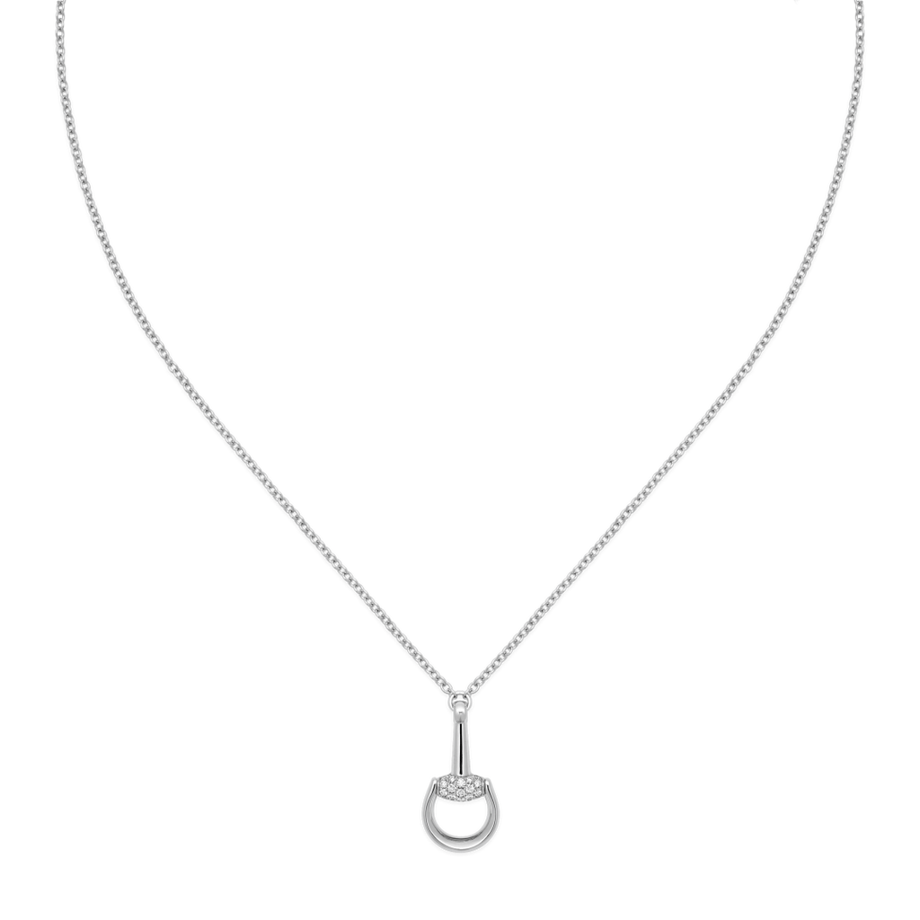 Gucci Horsebit Diamonds Necklace YBB83232100100U