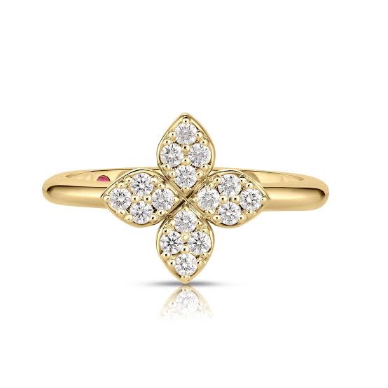 Roberto Coin Love in Verona Flower Diamonds Ring 7773639AY65X