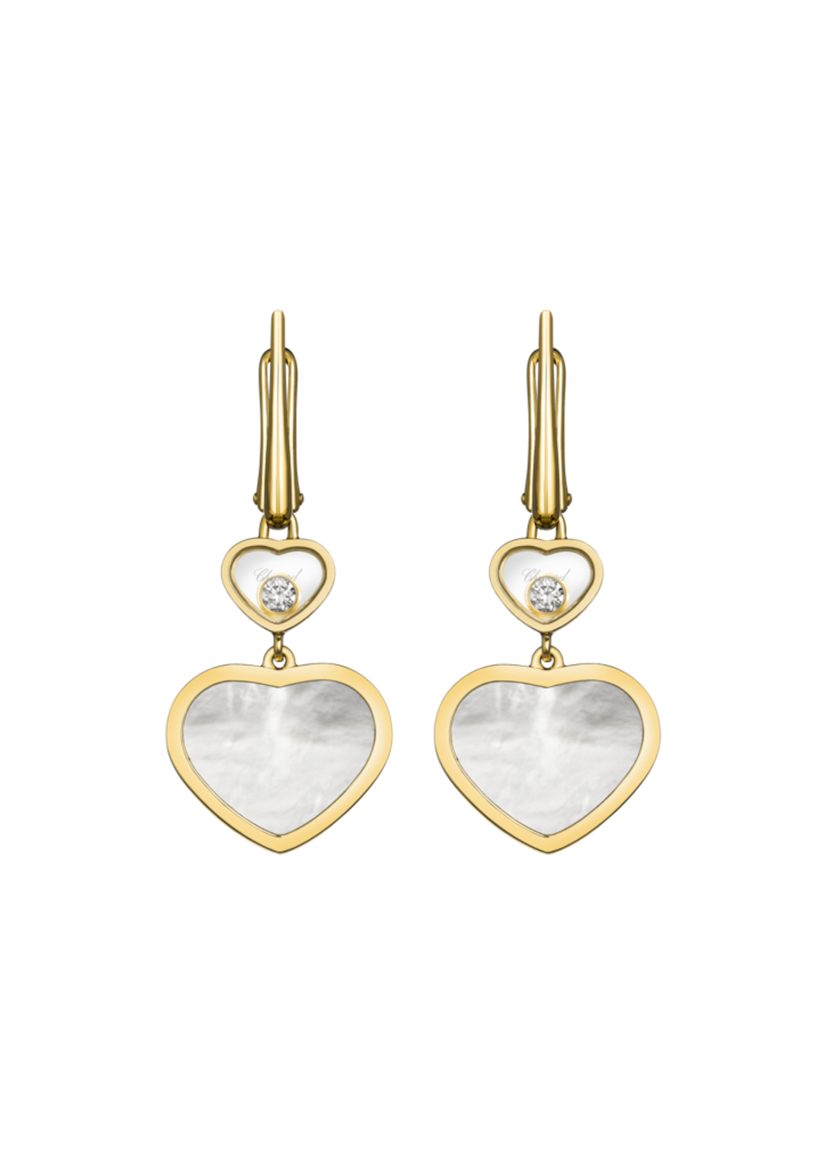 Chopard Happy Hearts Diamonds Drop Earring 837482-0310