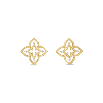 Roberto Coin Princess Flower Diamond Stud Earring 7773890AYERX