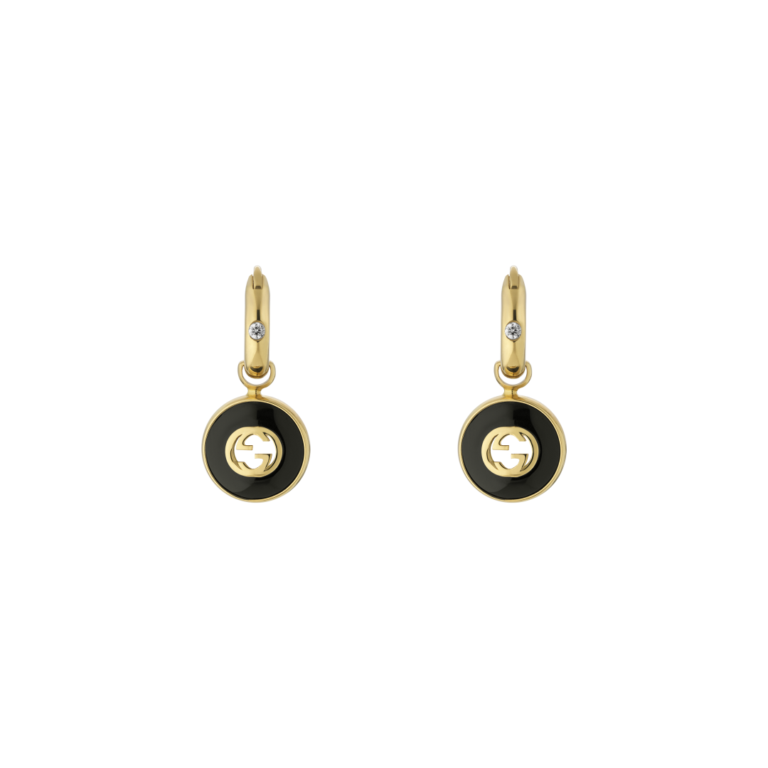 Gucci Interlocking G Diamonds Drop Earring YBD78656300100U