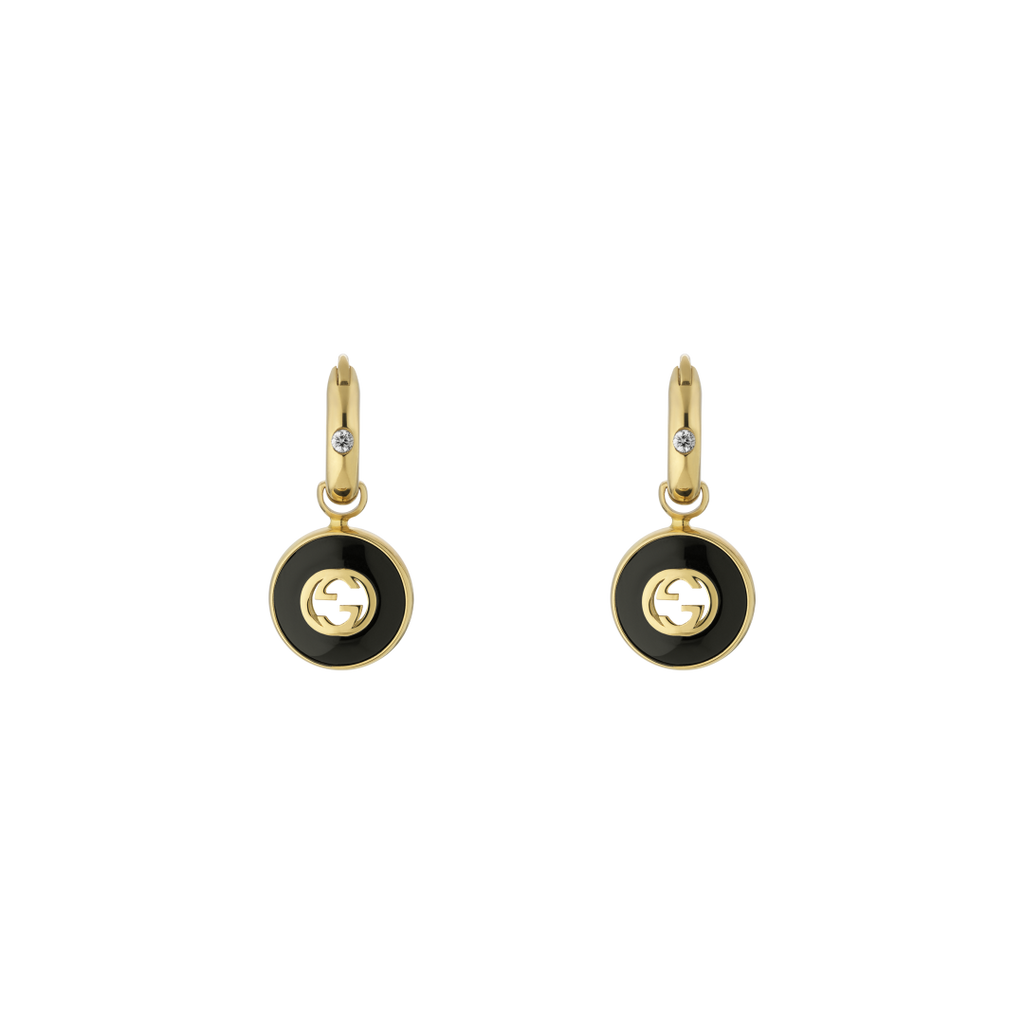 Gucci Interlocking G Diamonds Drop Earring YBD78656300100U
