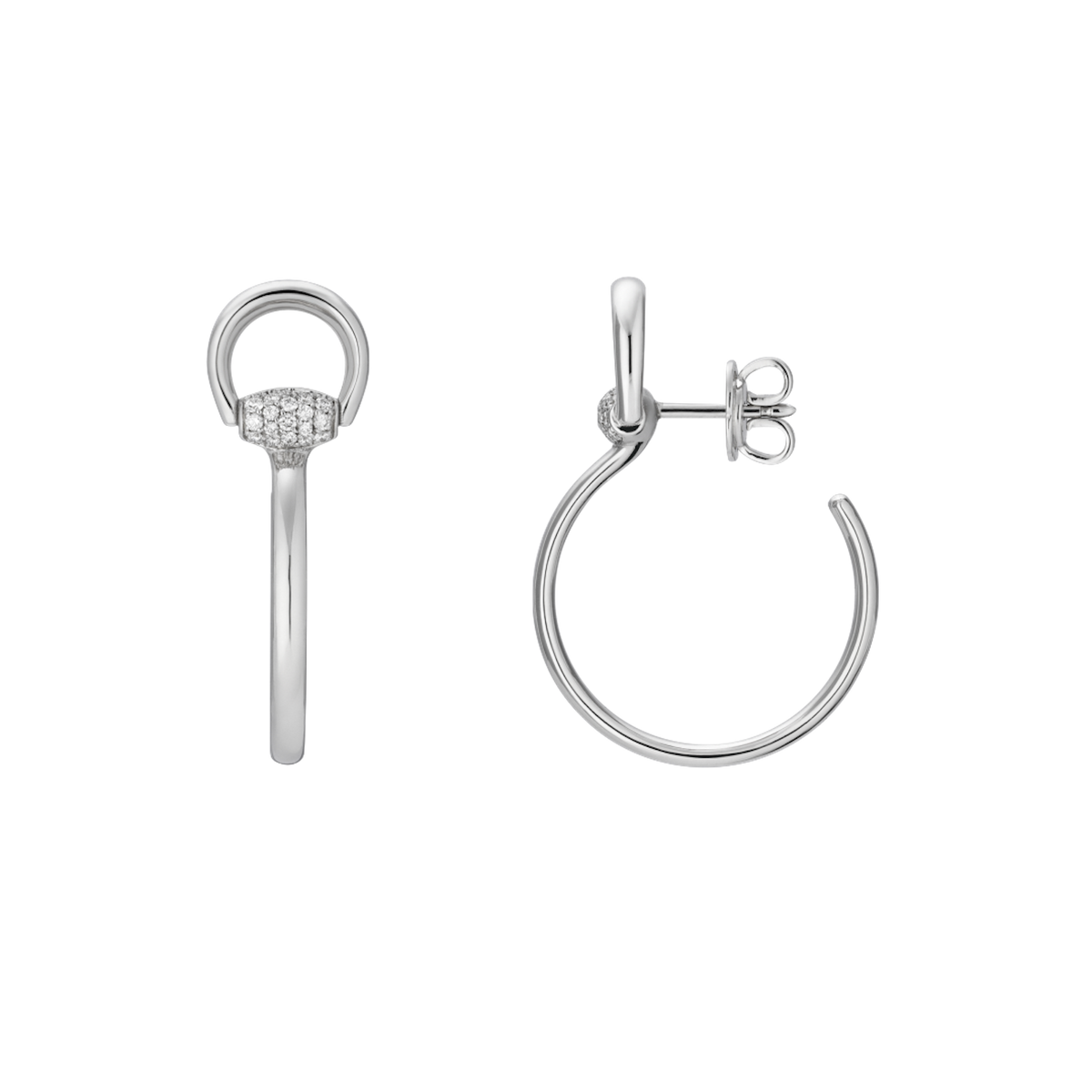 Gucci Horsebit Diamonds Earring YBD83775700100U