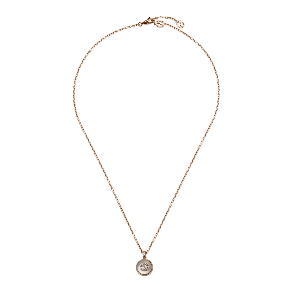 Gucci Interlocking G Diamonds Necklace YBB78934200100U