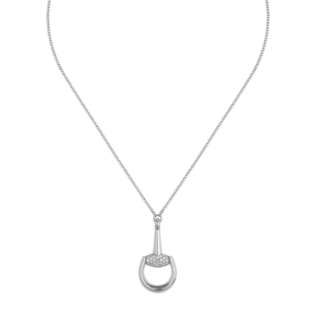 Gucci Horsebit Diamonds Necklace YBB83769900100U