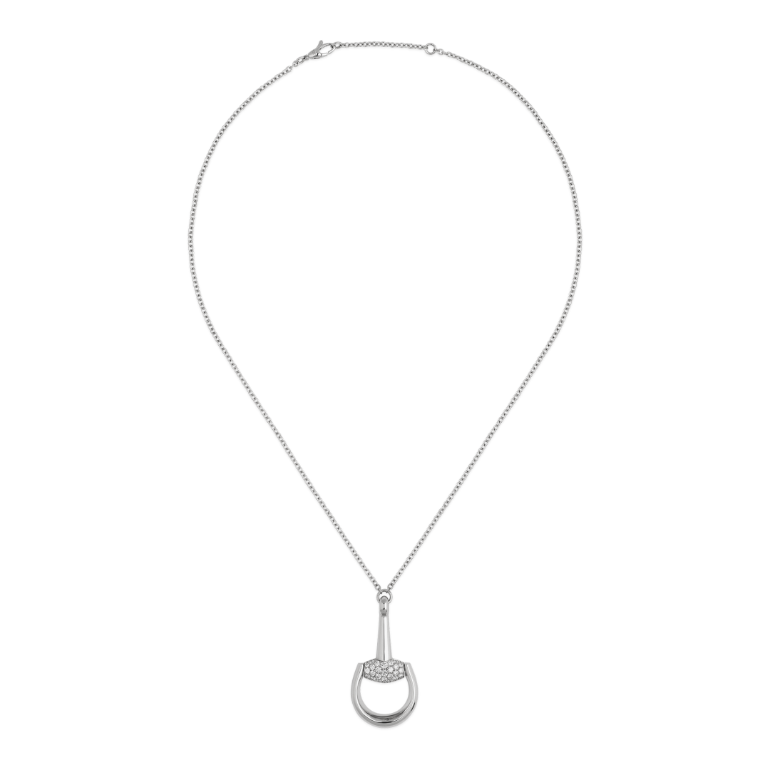 Gucci Horsebit Diamonds Necklace YBB83769900100U