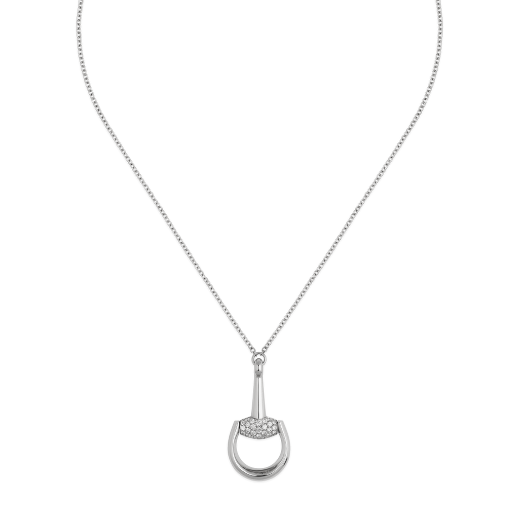Gucci Horsebit Diamonds Necklace YBB83769900100U