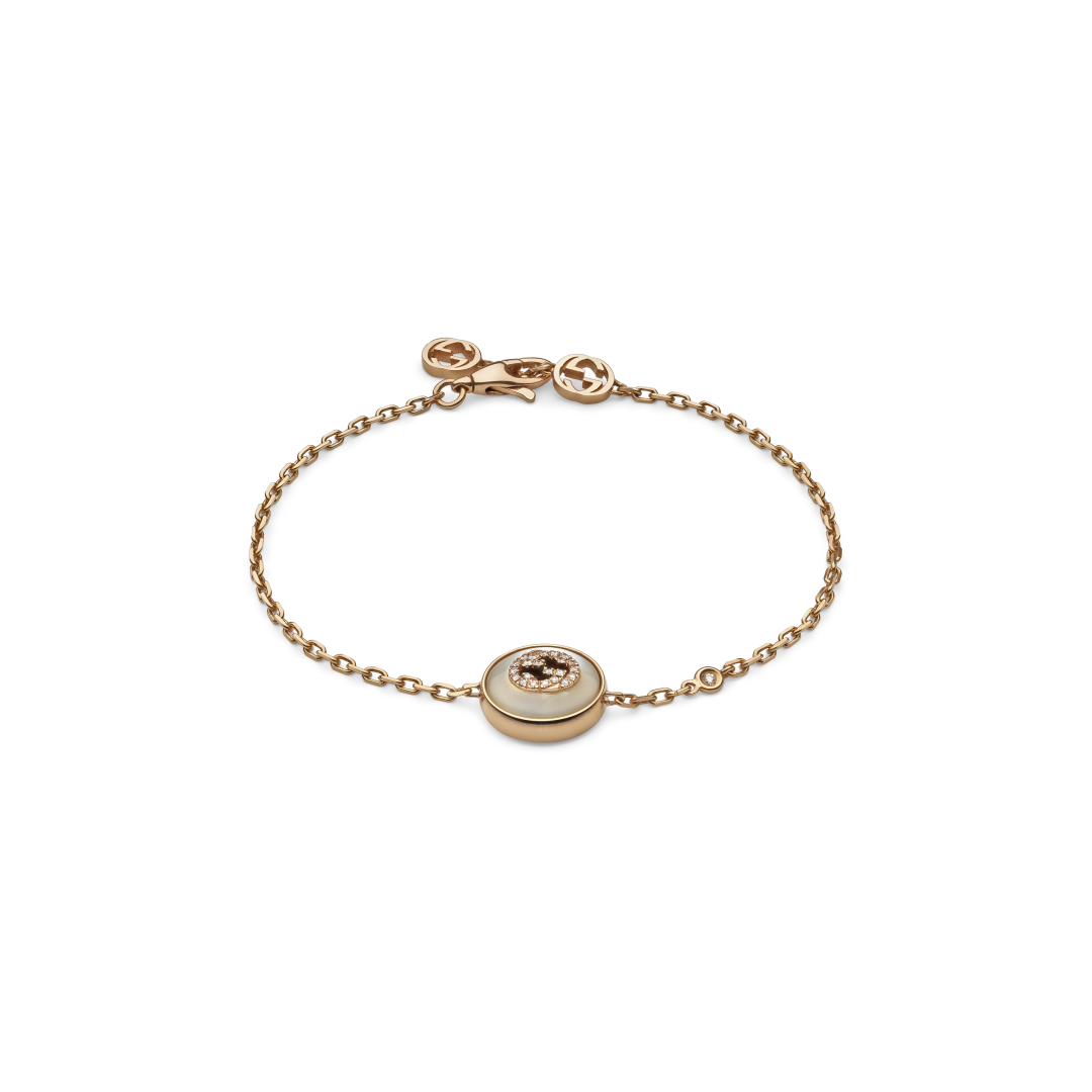 Gucci Interlocking G Diamonds Bracelet YBA786749001017