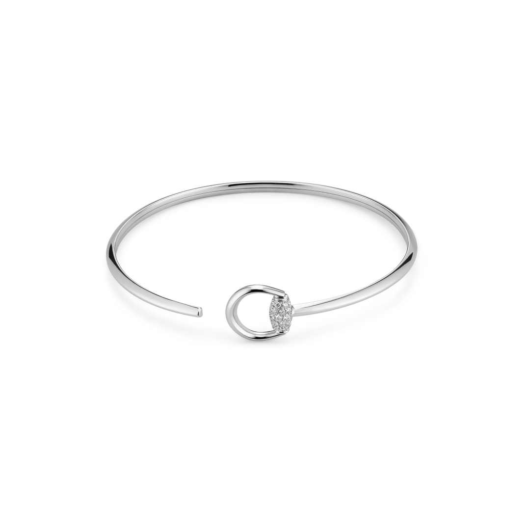Gucci Horsebit Diamonds Bangle Bracelet YBA832971001016