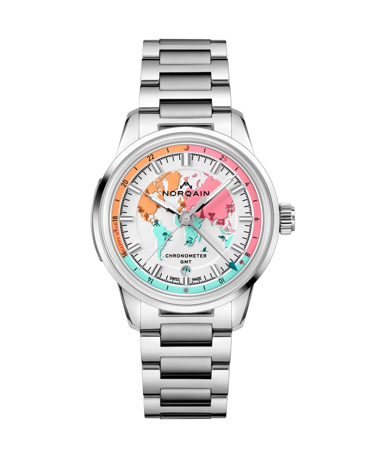 Norqain Freedom 60 Chronograph Enjoy Life Holiday 40mm Automatic N2100.22S02.W01.S01