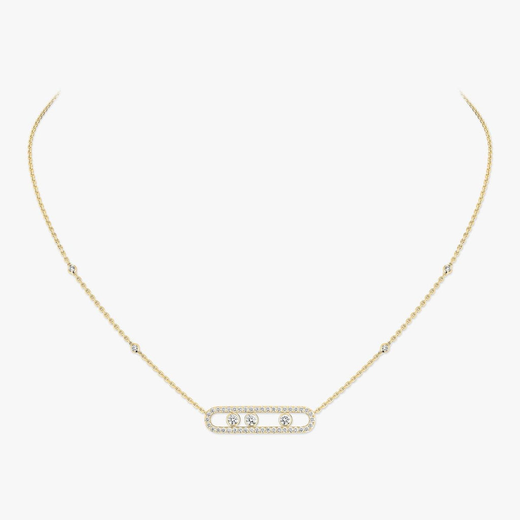 Messika Move Classique Diamonds Statement Necklace 03994-YG
