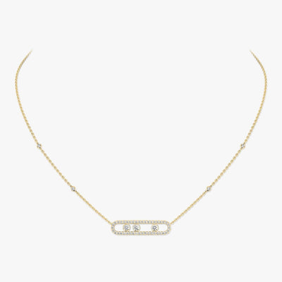 Messika Move Classique Diamonds Statement Necklace 03994-YG