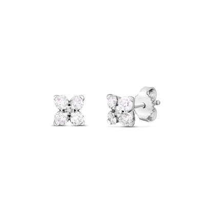 Roberto Coin Love in Verona Diamond Flower Stud Earring 111473AWERX0