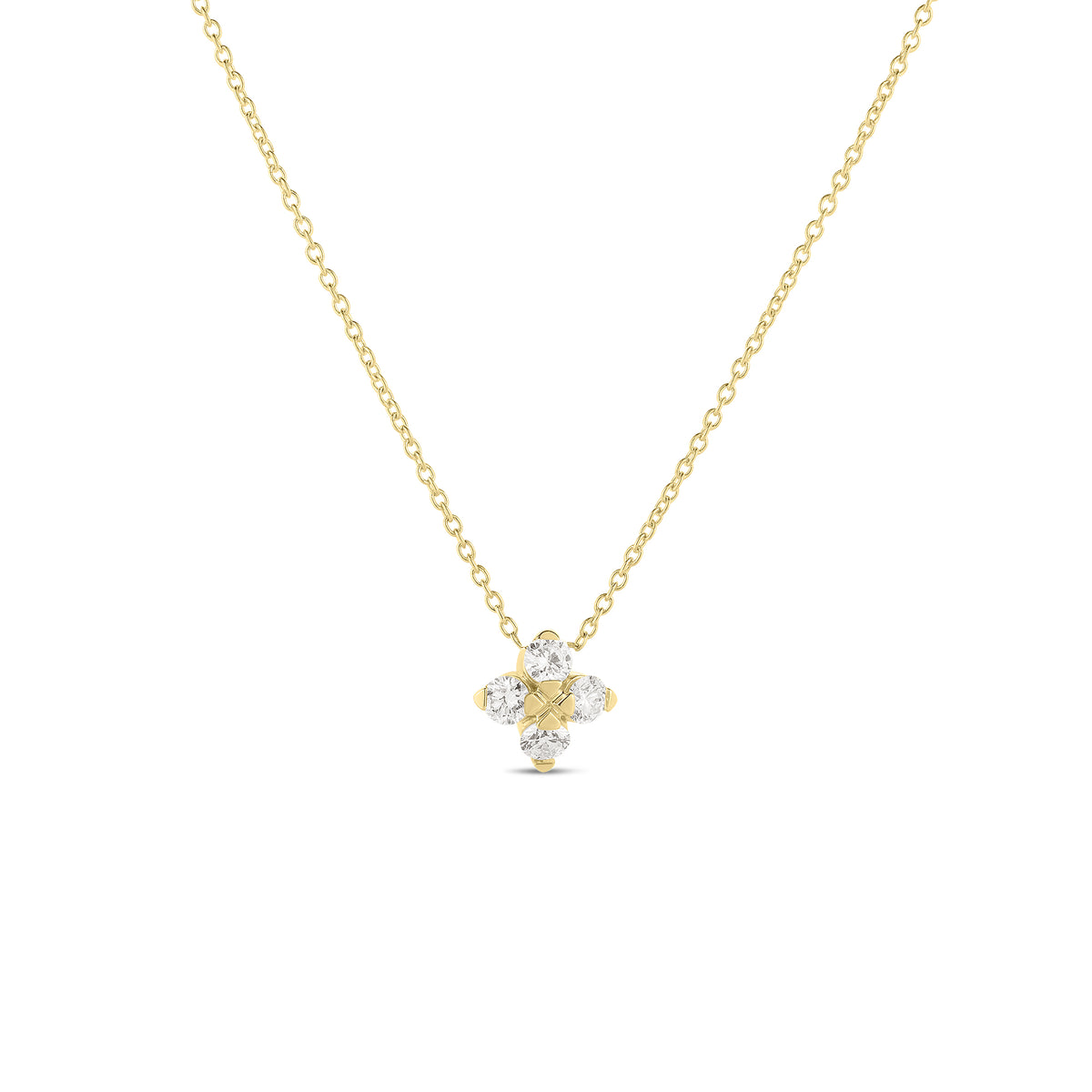 Roberto Coin Love in Verona Diamond CrossNecklace 111473AYCHX0