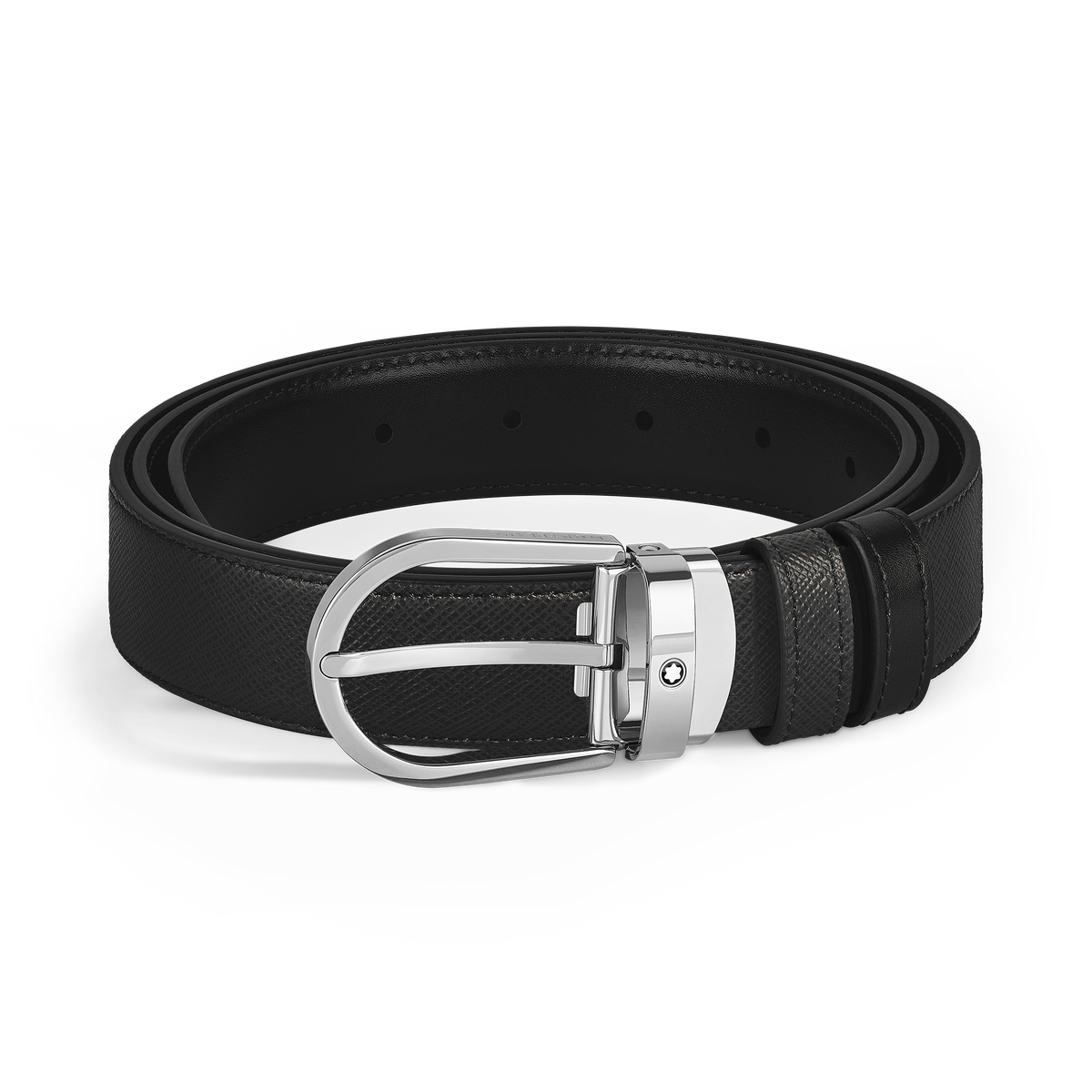 Montblanc Horseshoe Reversible Black-Black Belt 198410