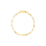 Roberto Coin Designer Gold Paperclup Bracelet 5310167AYLB0